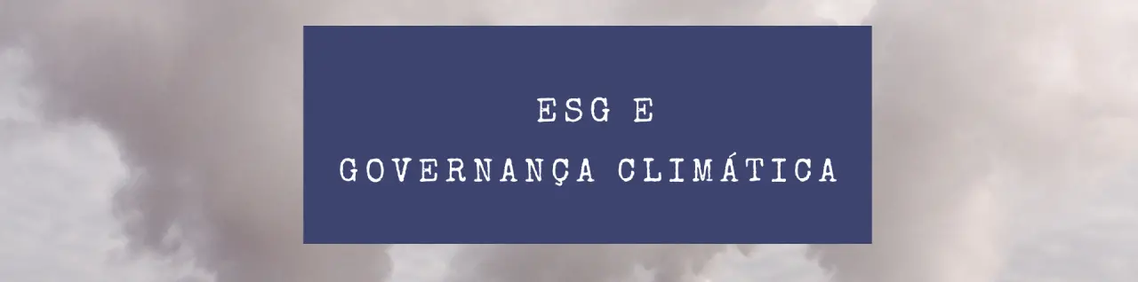 ESG: Empresas emissoras dos GEE deveriam preocupar-se com a Governança Climática?