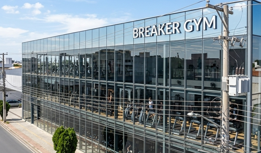 capa Nova academia reativa ponto na Avenida Nove de Julho com operação da Breaker Gym em Taubaté